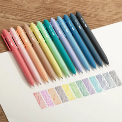Retractable Gel Pens 12 Pack - 0.7mm Fine Point, Fast-Drying Ink, Assorted Colors (Wholesale)