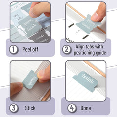 Mr. Pen Bible Tabs - 75 Laminated Index Tabs for Women and Men, Study Bible Book Tabs, Durable Bible Labels