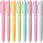 Gel Highlighters, 8 Pack, No-Bleed, Twist-Up Design, Sharpenable Tips, Smooth Glide, Perfect for Bible Pages