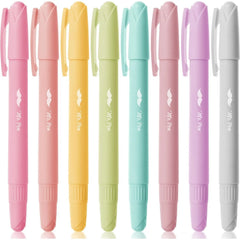 Gel Highlighters, 8 Pack, No-Bleed, Twist-Up Design, Sharpenable Tips, Smooth Glide, Perfect for Bible Pages