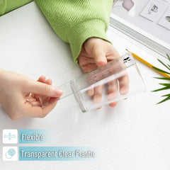 Clear Plastic Rulers 6 Inch (24 Pack) - Metric & Imperial
