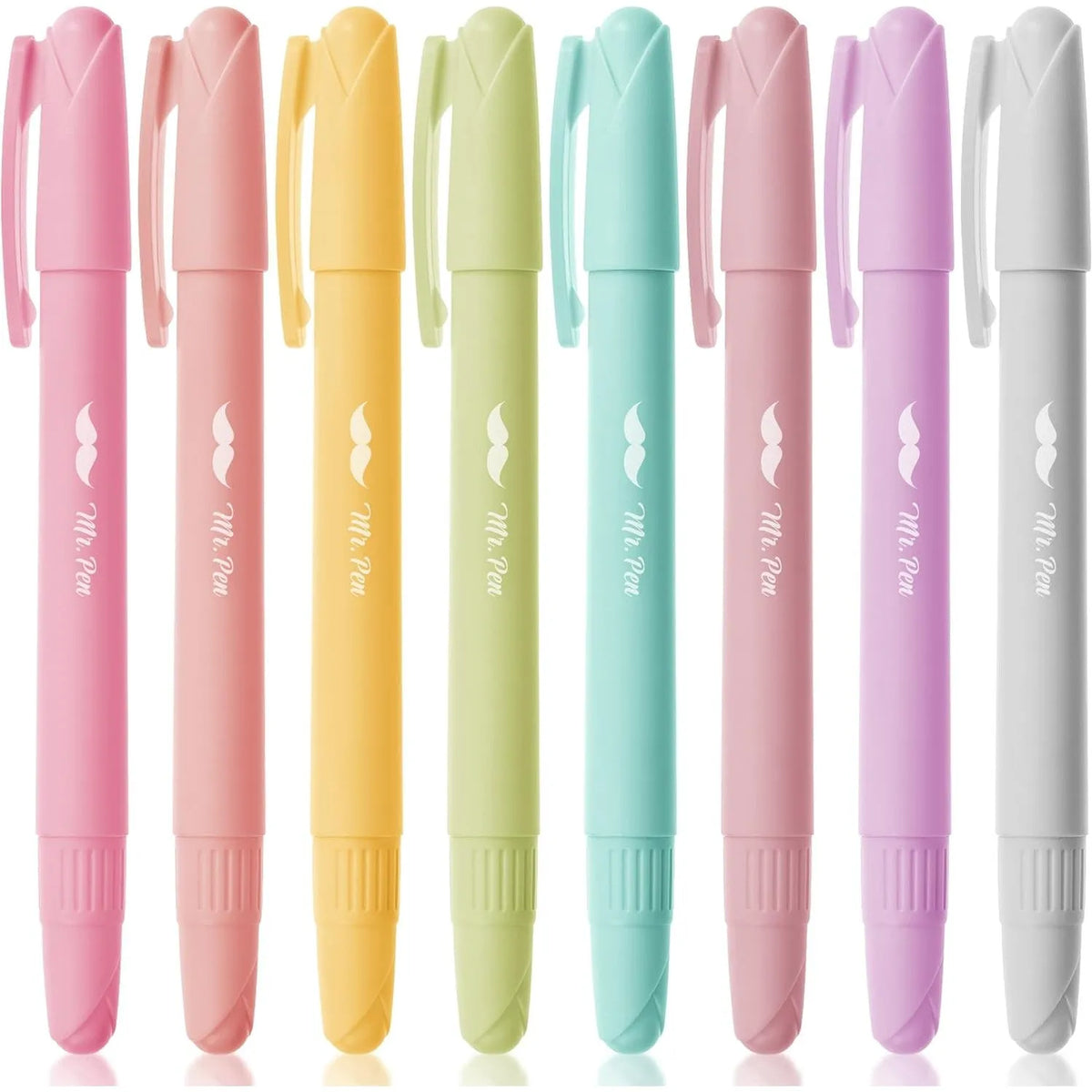 Gel Highlighters, 8 Pack, No-Bleed, Twist-Up Design, Sharpenable Tips, Smooth Glide, Perfect for Bible Pages