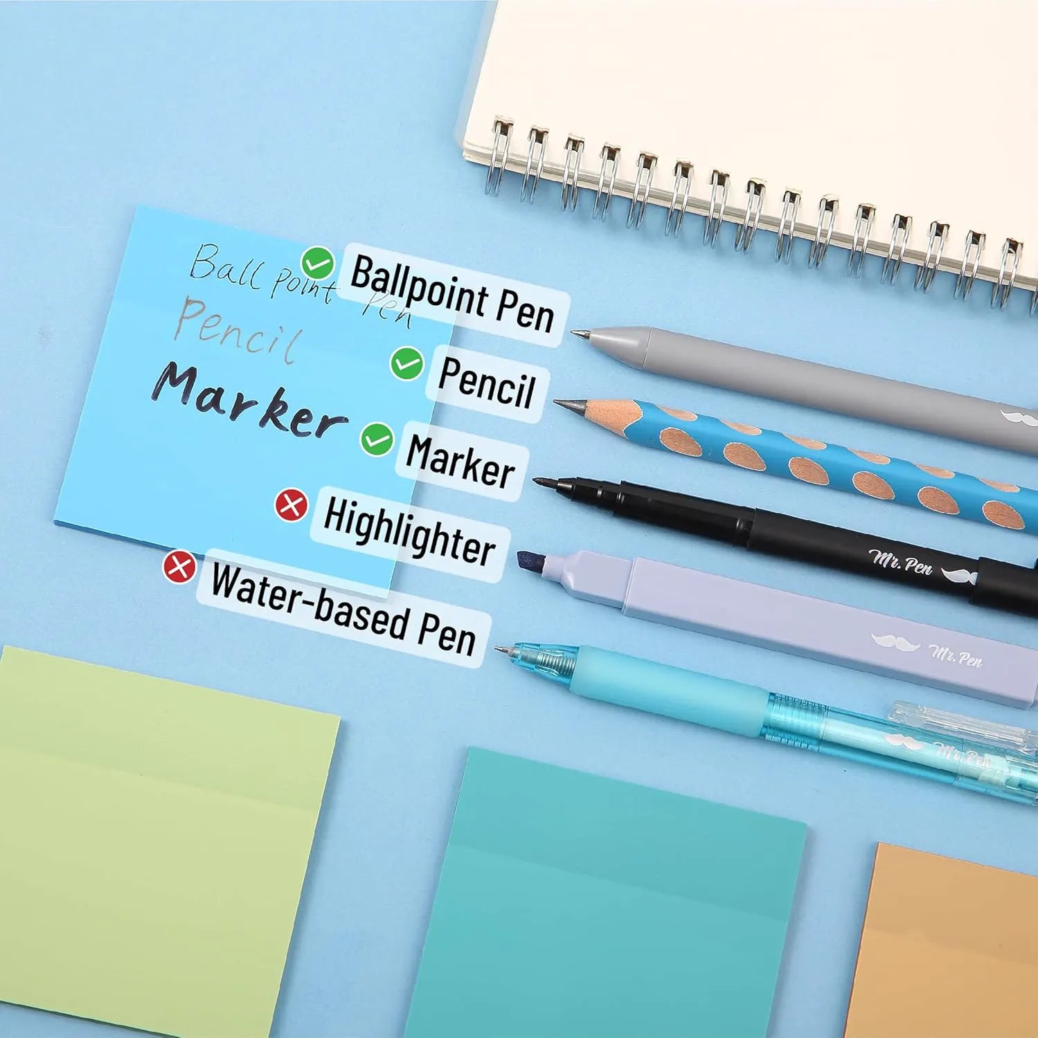 Aesthetic Book Annotation Kit - 38 Pieces with Highlighters, Gel Pens, and Sticky Notes