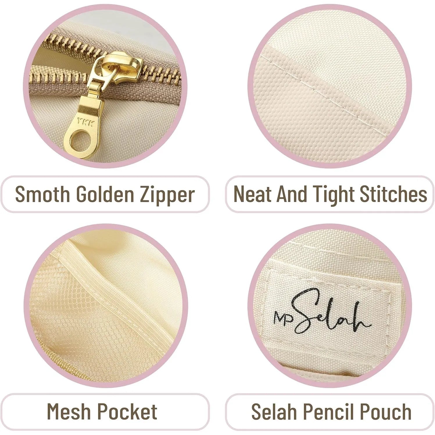Mr. Pen Pencil Case - Rose Pink Pencil Pouch