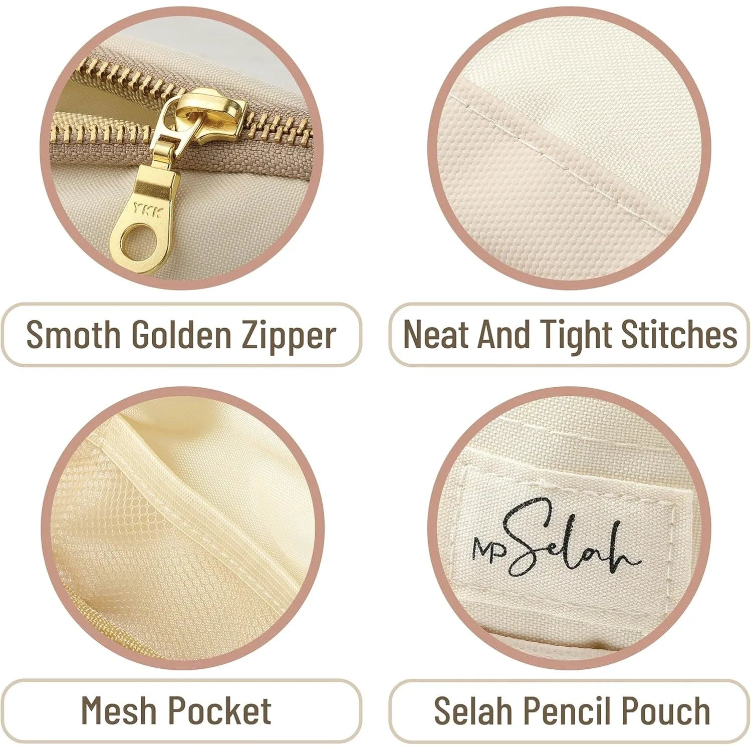 Mr. Pen Pencil Case - Rose Pink, Selah Theme Pencil Pouch