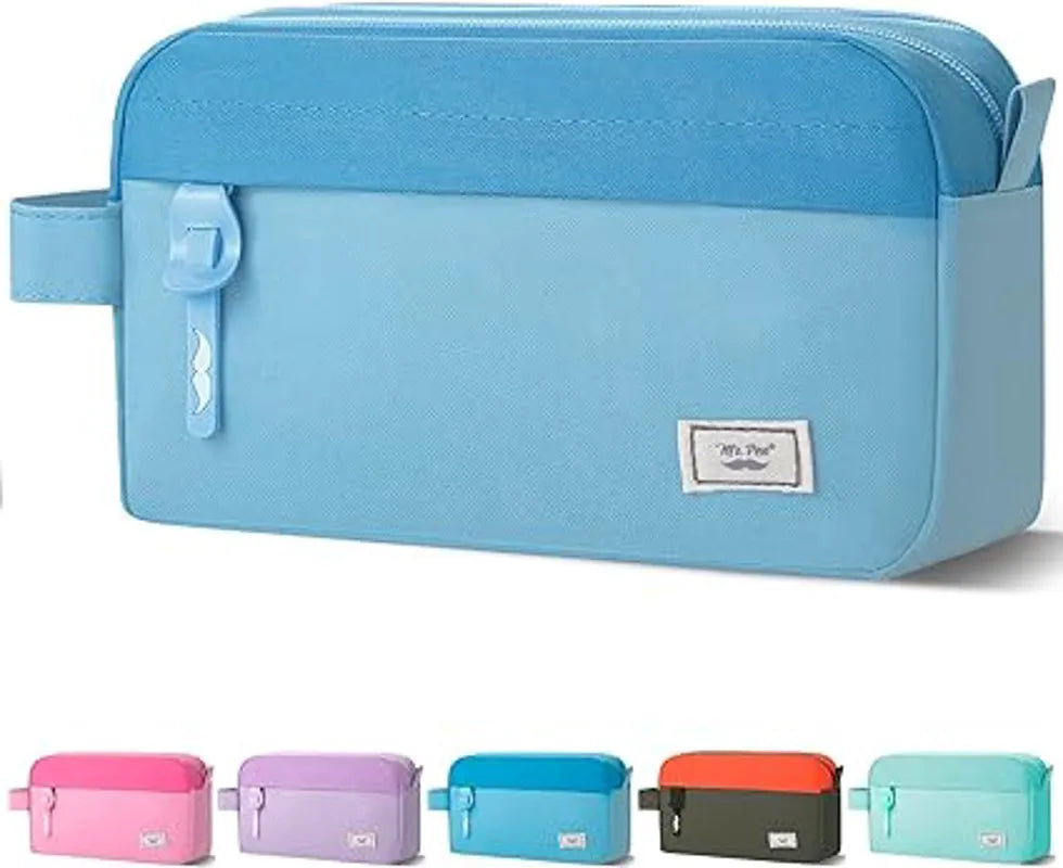 Large Capacity Pencil Case with 5 Color Options - Pencil Pouch, Pen Bag, School & College Supplies