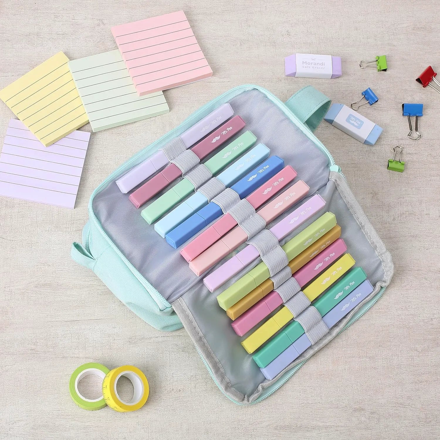 Aesthetic Highlighters, Chisel Tip, 16 Pack