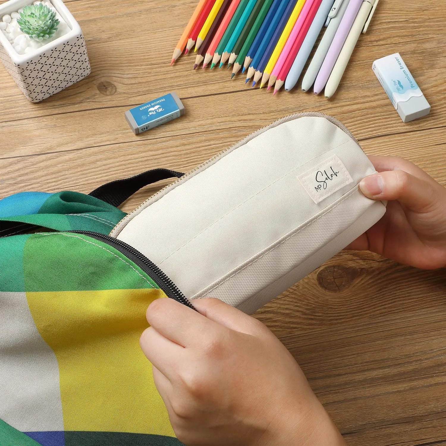 Mr. Pen Pencil Case - Rose Pink, Selah Theme Pencil Pouch