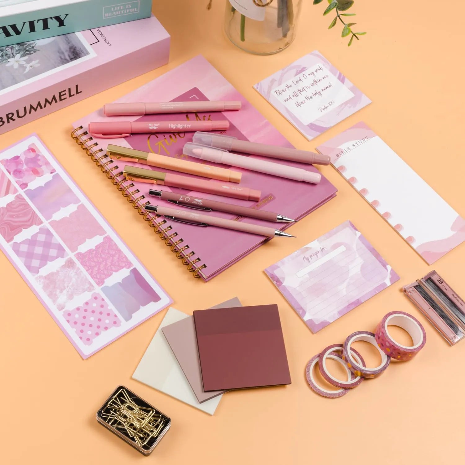 Bible Journaling Kit with No-Bleed Highlighters and Pens, Bible Tabs, and Study Supplies for Women - Perfect Gift Set