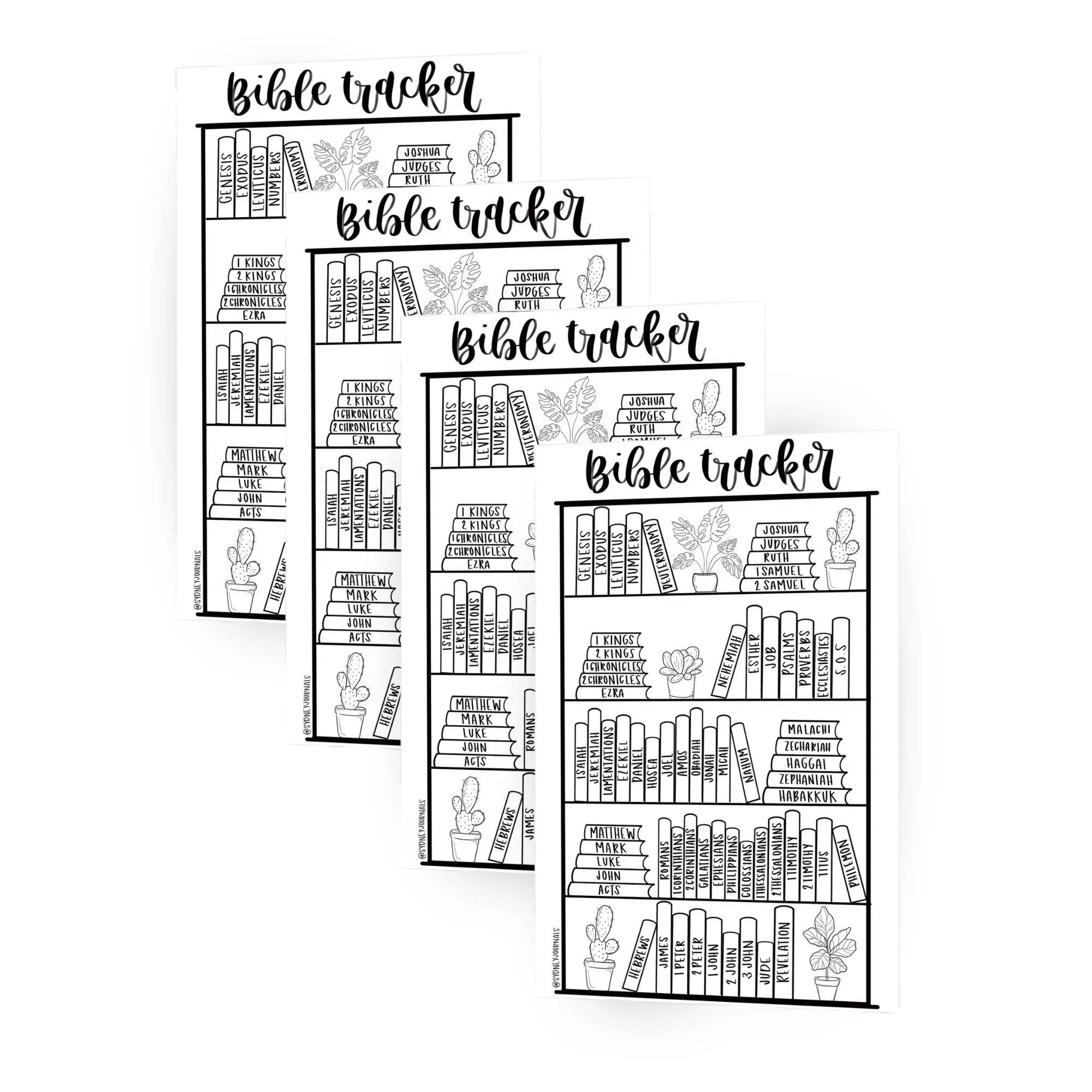 Mr. Pen Bible Reading Tracker Stickers (4-Pack) - 5x7 Matte Finish, Visual Milestone for Bible Journaling, Hand-Designed