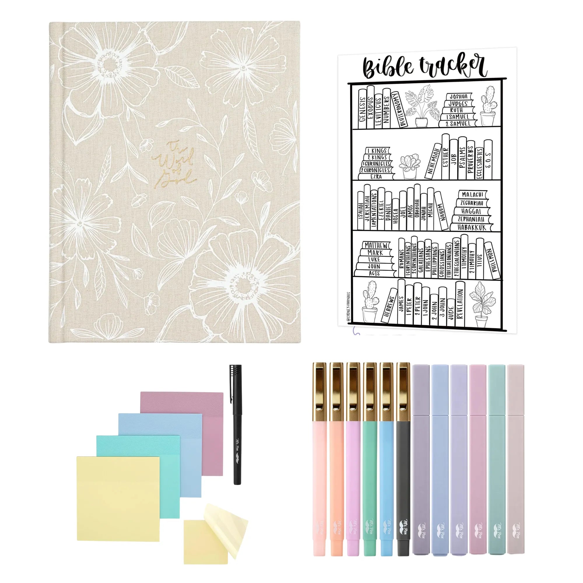 NLT Hosanna Revival Note-Taking Bible Kit: Versailles, Marlo, Shiloh & Cordova Themes