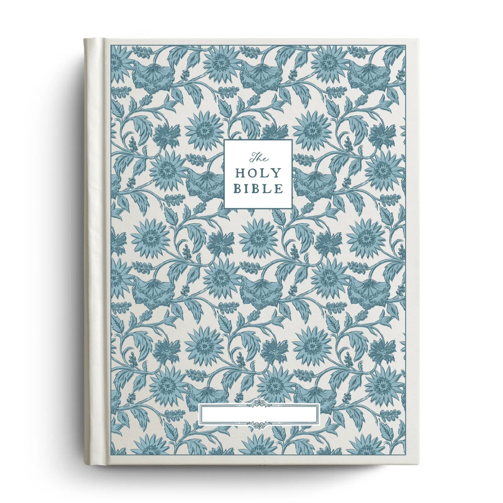 Custom Notetaking Bible with Name Plate - Garden Tapestry Design