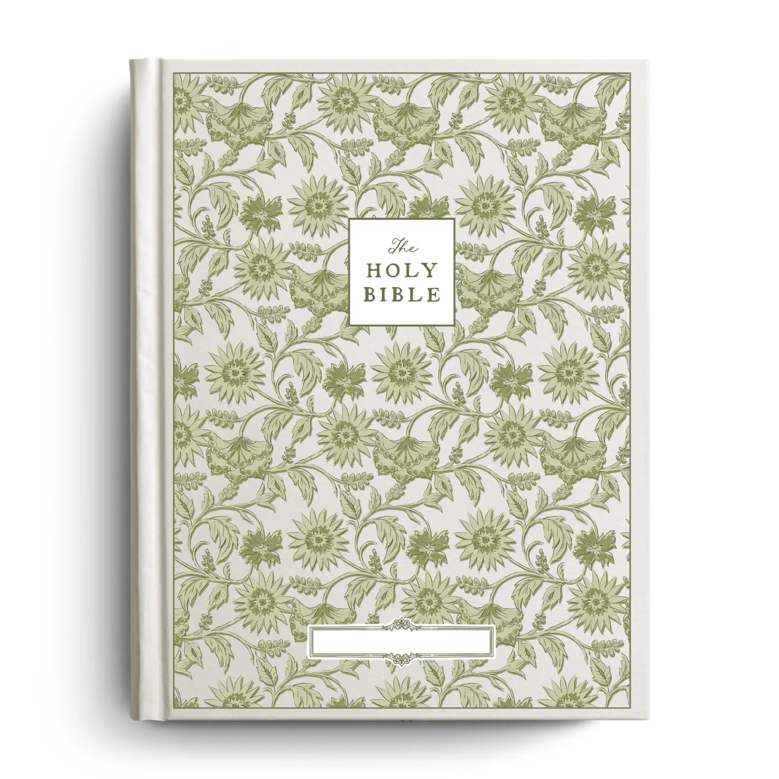 Custom Notetaking Bible with Name Plate - Garden Tapestry Design