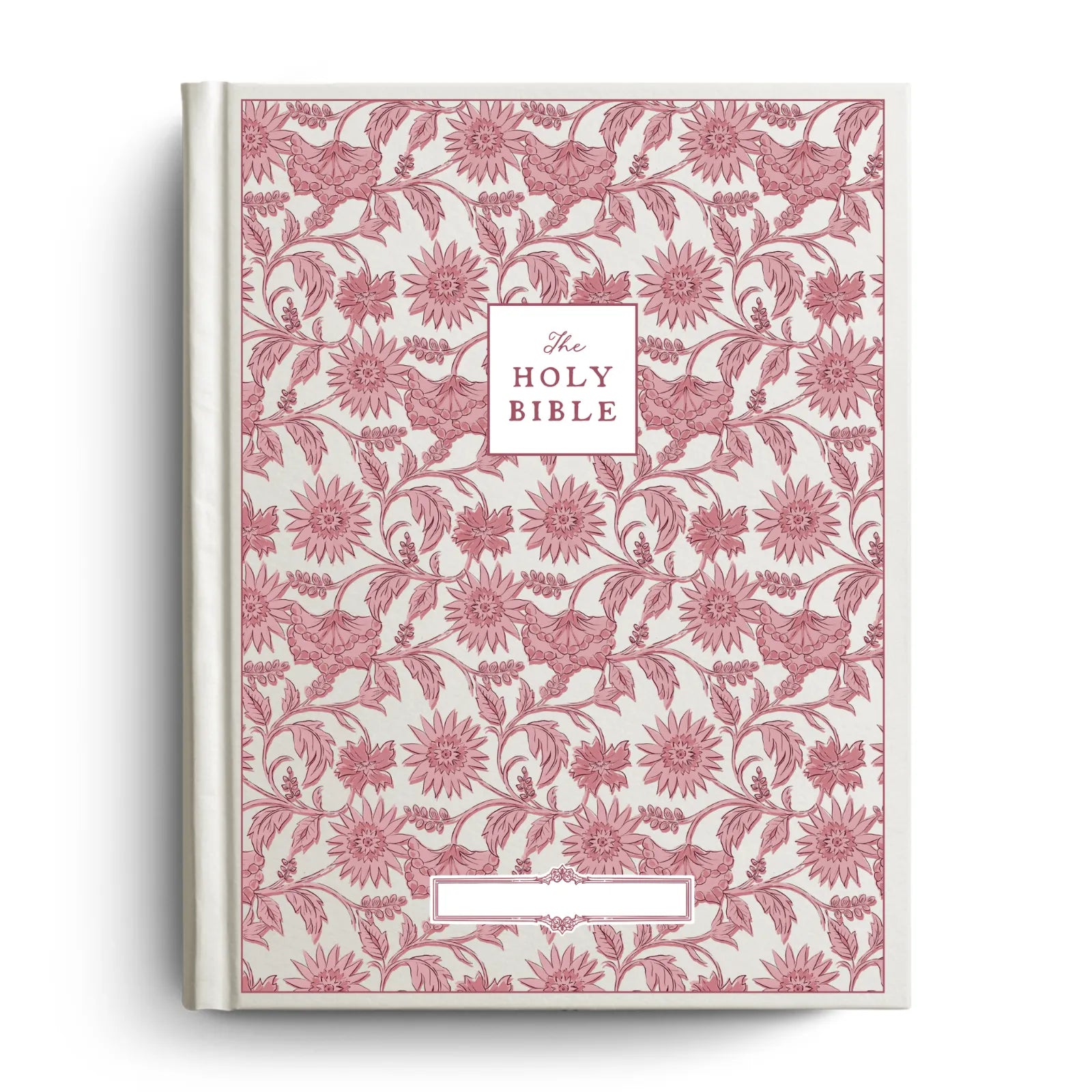 Custom Notetaking Bible with Name Plate - Garden Tapestry Design