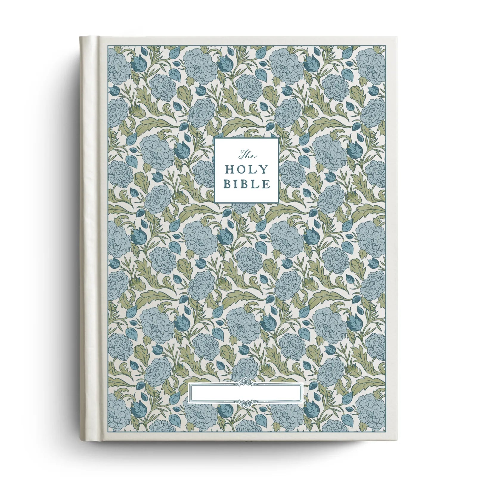 Custom Peony Meadow Notetaking Bible with Personalized Name Plate