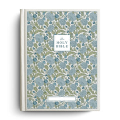Custom Peony Meadow Notetaking Bible with Personalized Name Plate