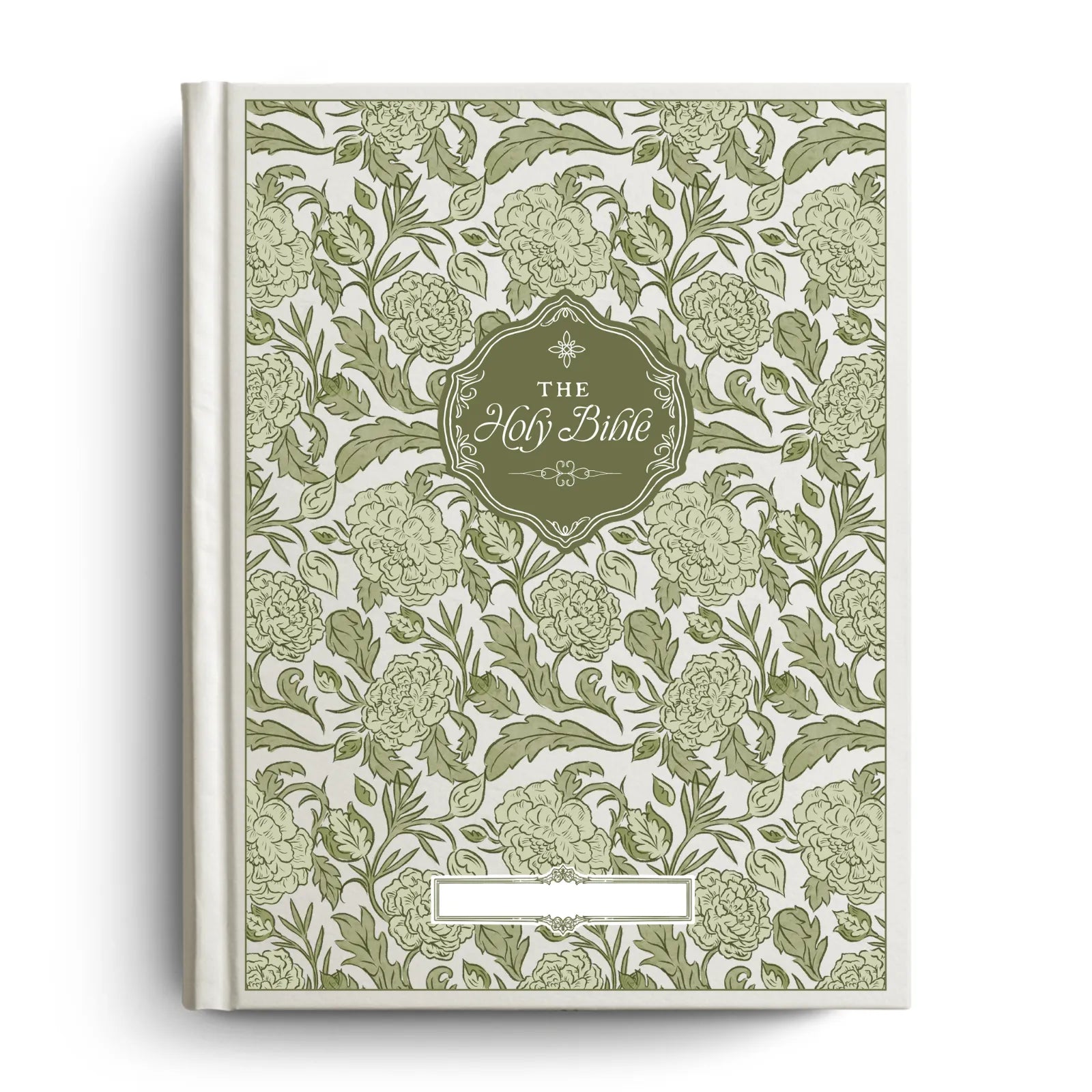 Custom Peony Meadow Notetaking Bible with Personalized Name Plate