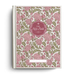 Custom Peony Meadow Notetaking Bible with Personalized Name Plate