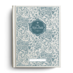 Custom Floral Citrus Bible with Personalized Name Plate for Notetaking
