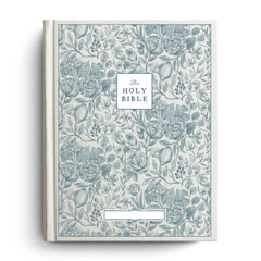 Custom Floral Citrus Bible with Personalized Name Plate for Notetaking