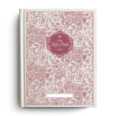 Custom Floral Citrus Bible with Personalized Name Plate for Notetaking