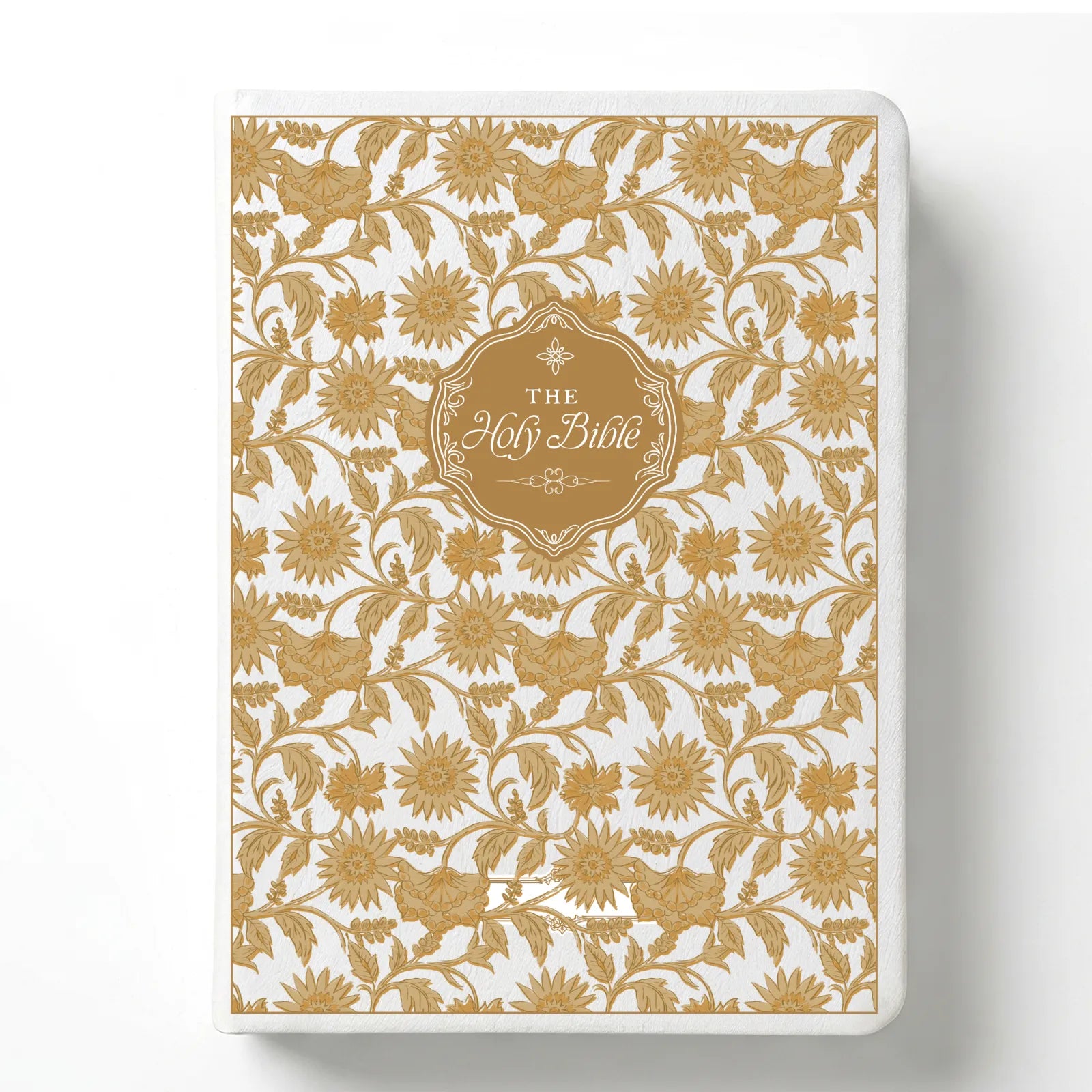 Custom Notetaking Bible with Name Plate - Garden Tapestry Design
