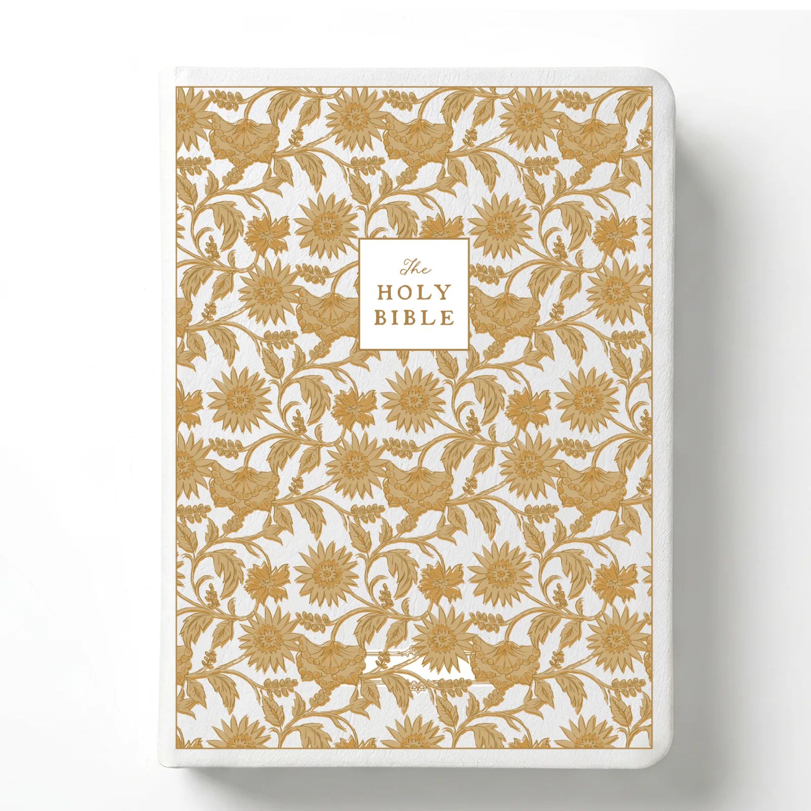 Custom Notetaking Bible with Name Plate - Garden Tapestry Design