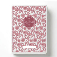 Custom Notetaking Bible with Name Plate - Garden Tapestry Design