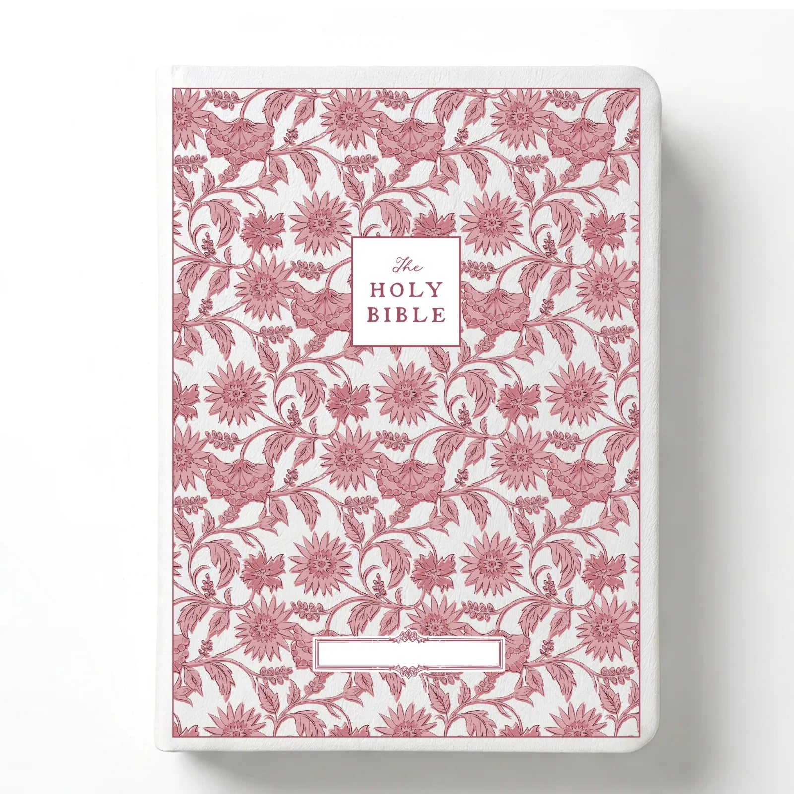 Custom Notetaking Bible with Name Plate - Garden Tapestry Design