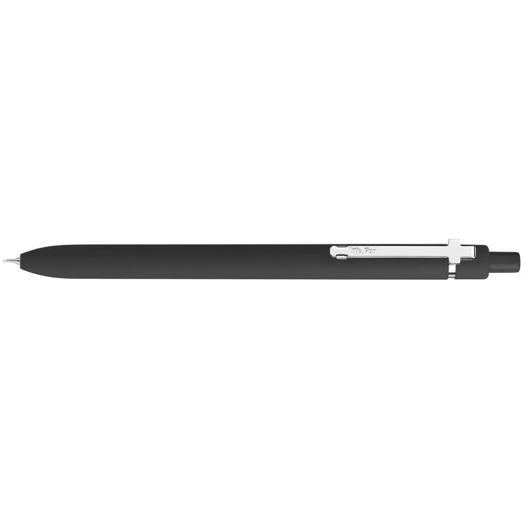 Customizable Retractable Cross Clip Pens - Fine Point 0.5mm Black Ink, Black Barrel