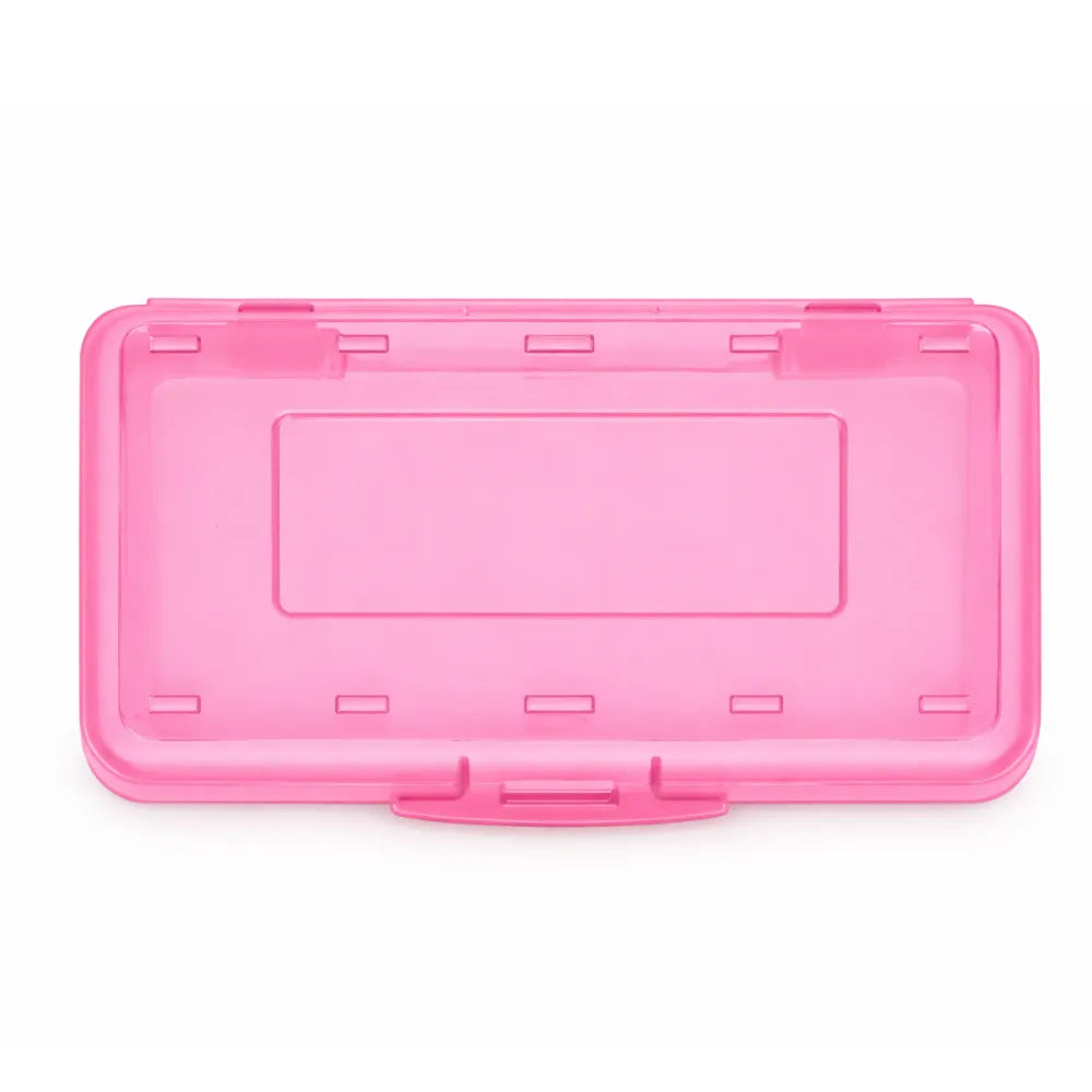 Mr. Pen Personalized Pencil Box - Custom Name, Blue or Pink Storage Case