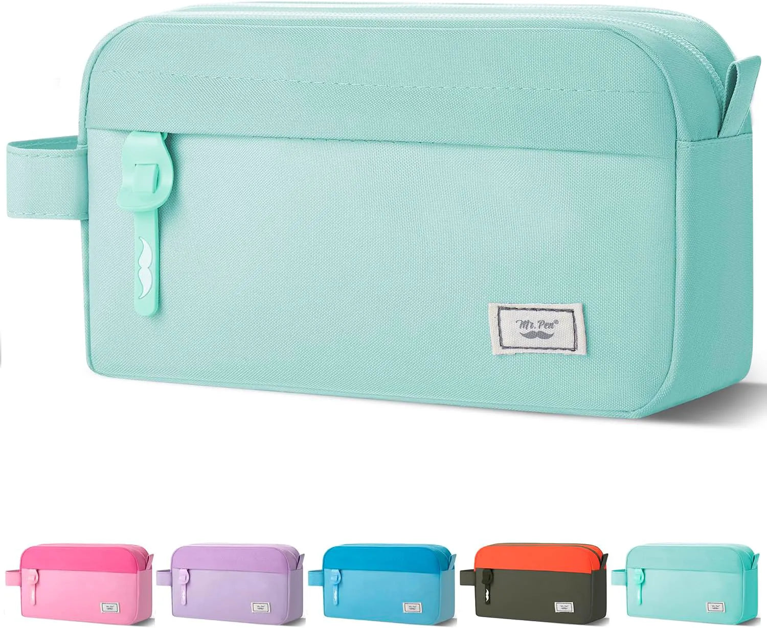 Large Capacity Pencil Case with 5 Color Options - Pencil Pouch, Pen Bag, School & College Supplies