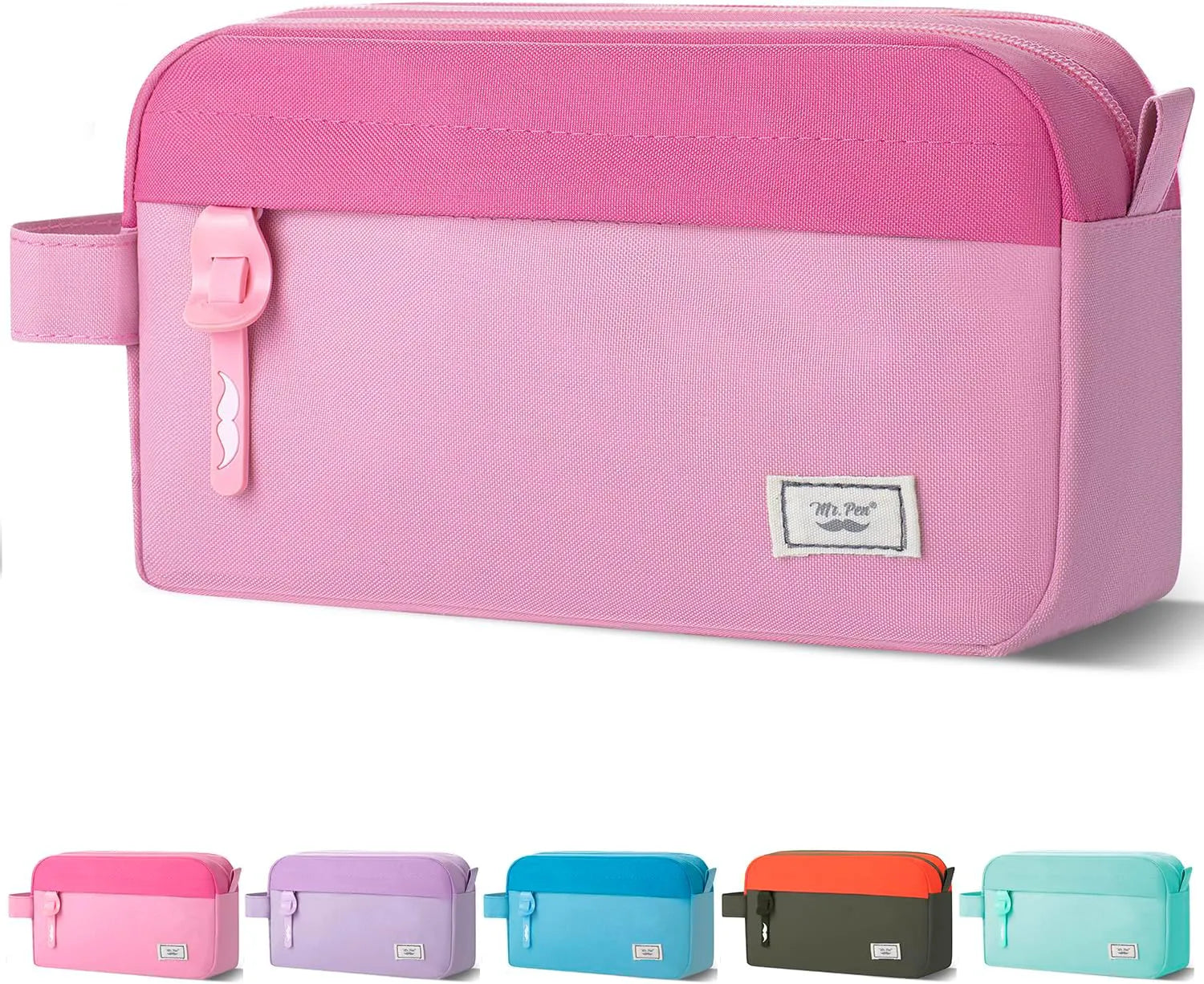 Large Capacity Pencil Case with 5 Color Options - Pencil Pouch, Pen Bag, School & College Supplies